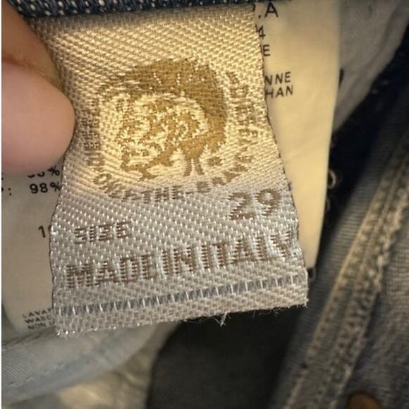 Diesel Vintage Low Rise Flare RONHARY Stretch Jeans 29X32 - Picture 9 of 10